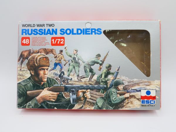 Esci 1:72 Russian Soldiers, Nr. 203 - OVP, lose, 45 Figuren + Zubehör