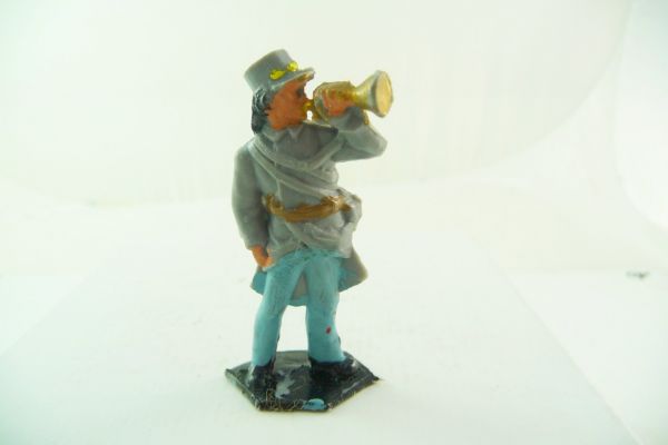 Lone Star Confederate Army soldier with trumpet
