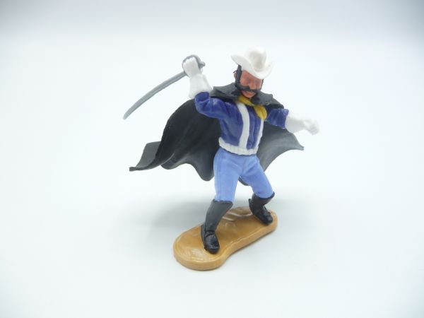 Timpo Toys Union Army soldier 4th version, officer striking with sabre with great cape