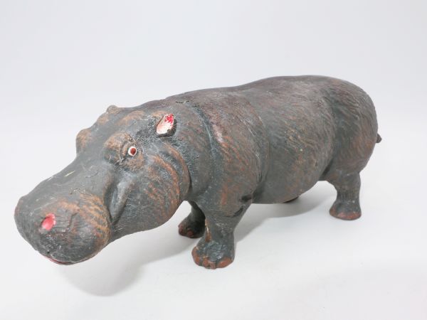 Elastolin Hippopotamus - great early painting, great condition