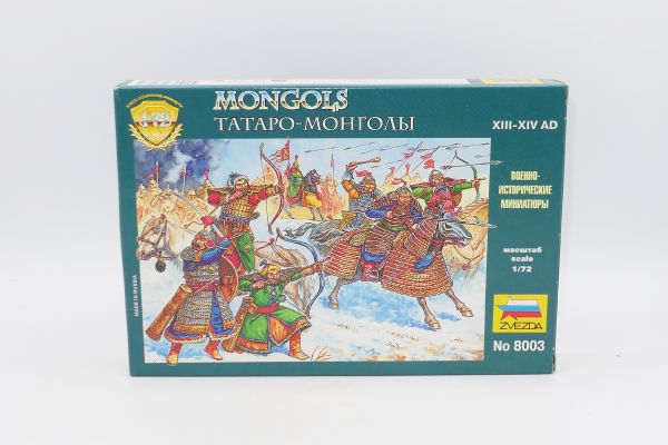 Zvezda 1:72 Mongols, No. 8003 - orig. packaging, on cast