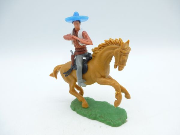 Elastolin 5,4 cm Mexican riding shooting with rifle