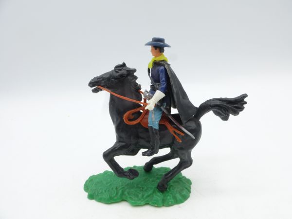 Elastolin 5,4 cm Northerner on horseback with cape, sabre + pistol