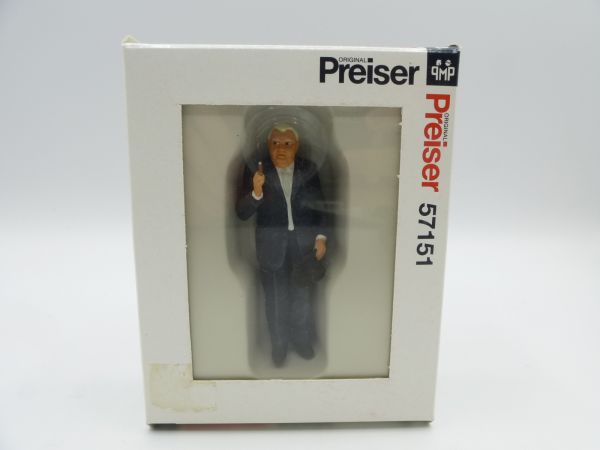 Preiser 7 cm Ludwig Erhard - orig. packaging, brand new