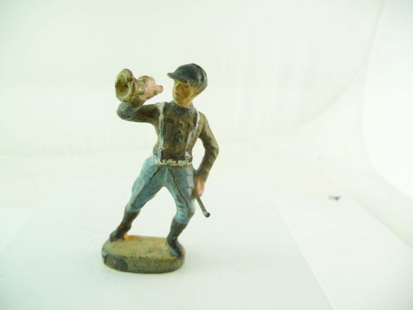 Elastolin (compound) Union Army soldier with trumpet - used, see photos