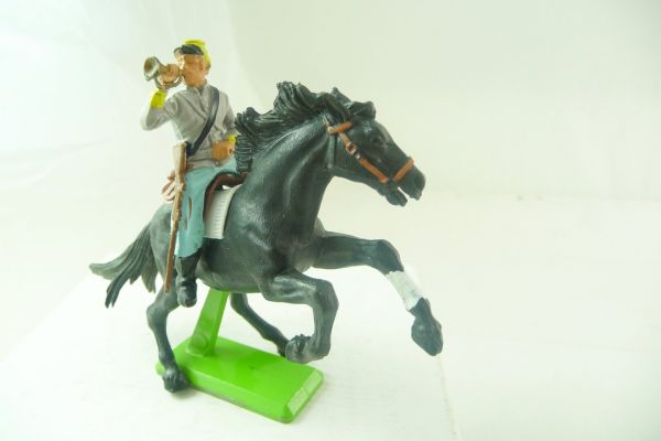 Britains Deetail Confederate Army soldier riding with trumpet
