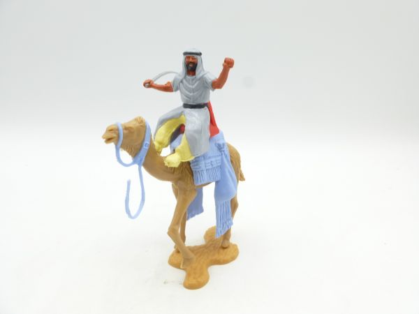 Timpo Toys Camel rider grey, yellow inner pants - saddle piece missing