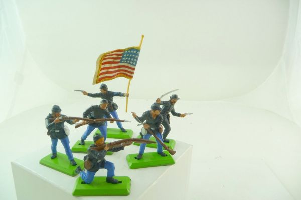 Britains Deetail Complete set of Union Army soldiers (movable arm) - brand new
