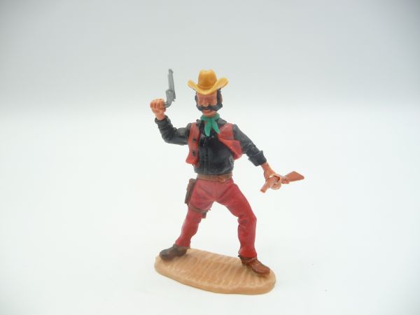 Timpo Toys Cowboy 4. Version stehend mit Pistole + Gewehr