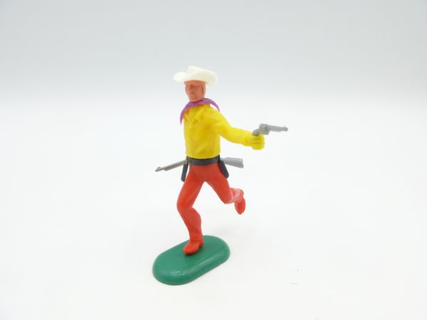 Crescent Toys Cowboy laufend mit Pistole + Gewehr
