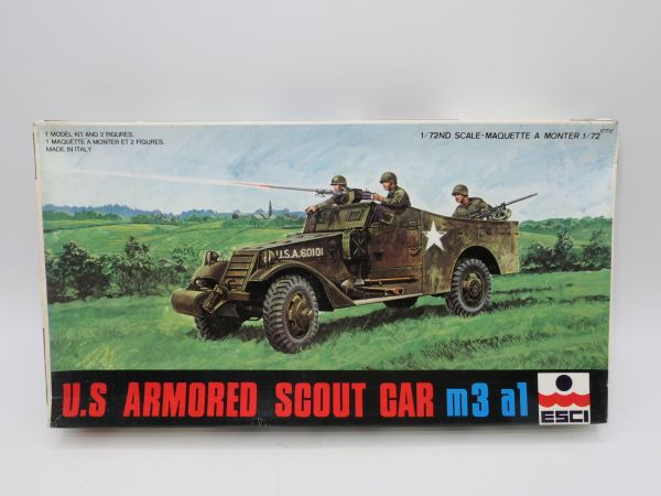Esci 1:72 US Armoured Scout Car M3A1, No. 8038 - orig. packaging, on cast