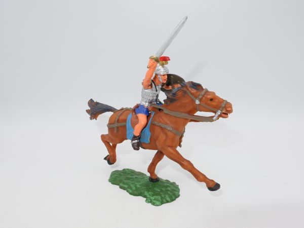 Elastolin 7 cm Roman horseman attacking with sword, no. 8459 - brand new