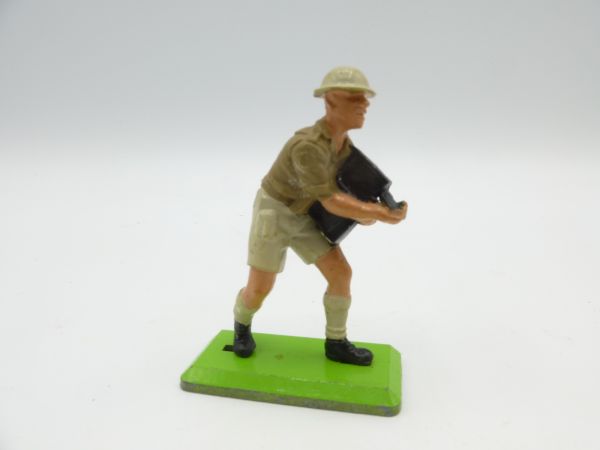Britains Deetail 8th Army soldier walking with canister