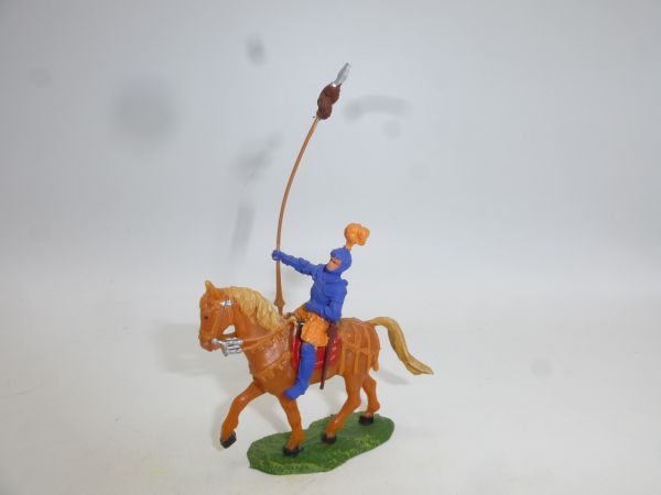 Elastolin 4 cm Lance bearer on pacing horse, no. 9087