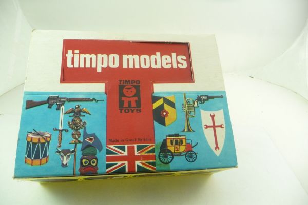 Timpo Toys Schüttbox / Leerkarton für Kreuzritter - selten, sehr guter Zustand