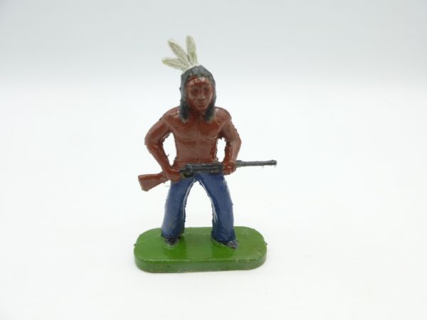 Indianer, Gewehr vor dem Körper (5,4 - 6 cm Größe)