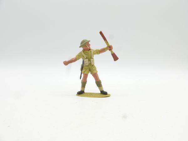 Timpo Toys 8th Army, soldier with hand grenade + rifle
