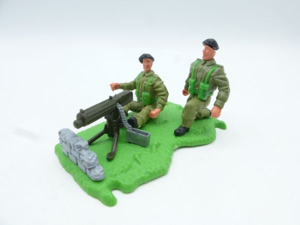 Timpo Toys MG-position of Englishmen / black berets