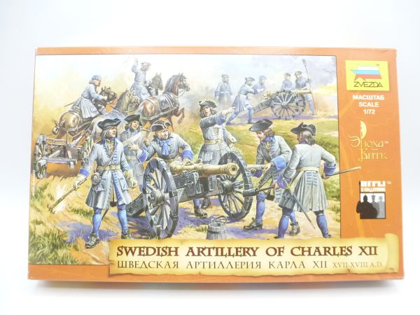 Zvezda 1:72 Swedish Artillery of Charles XII, XVII - XVIII A.D, Nr. 8066