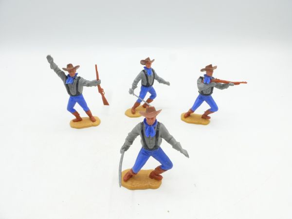 Timpo Toys Set of Southerners (4 figures, 1st vers.), black braces