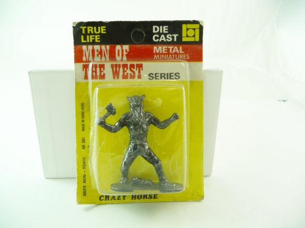 Lone Star Die Cast Men of the West Metal Miniatures "Crazy Horse" - orig. packing