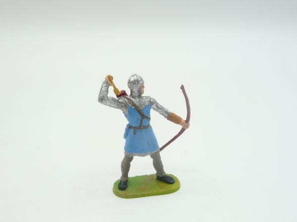 Preiser 4 cm Archer taking arrow, light-blue - beautiful figure