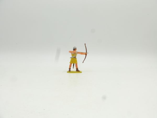 Elastolin 4 cm Archer shooting mechanically, No. 8646, yellow