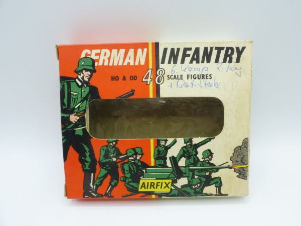 Airfix 1:72 German Infantry, No. 55-90 - orig. packaging, old box, loose, complete