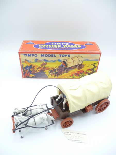 Timpo Toys Planwagen 1. Version - in toller gezeichneter Box, guter Zustand