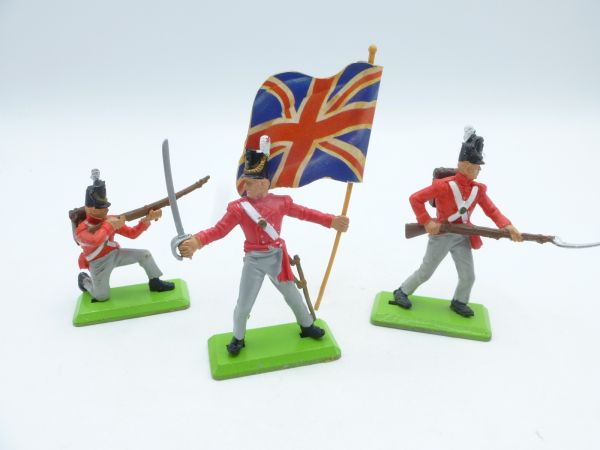 Britains Deetail Waterloo: 3 English foot soldiers