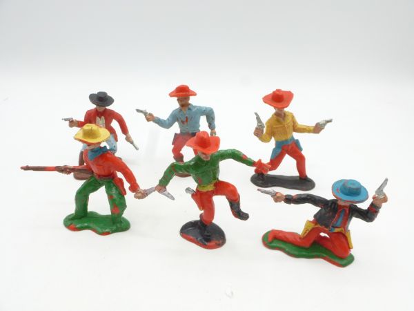 Crescent Toys Set of Cowboys (6 figures)