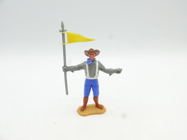 Timpo Toys Südstaatler 1. Version stehend mit Fahne