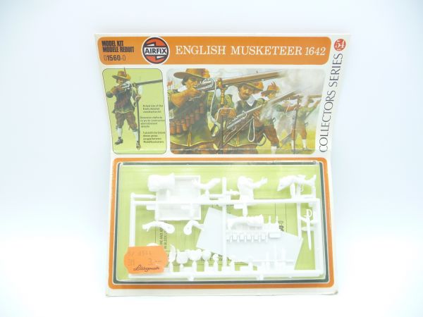 Airfix 1:32 Model Kit 54 mm; English Musketeer 1642, No. 01560-0 - orig. packaging
