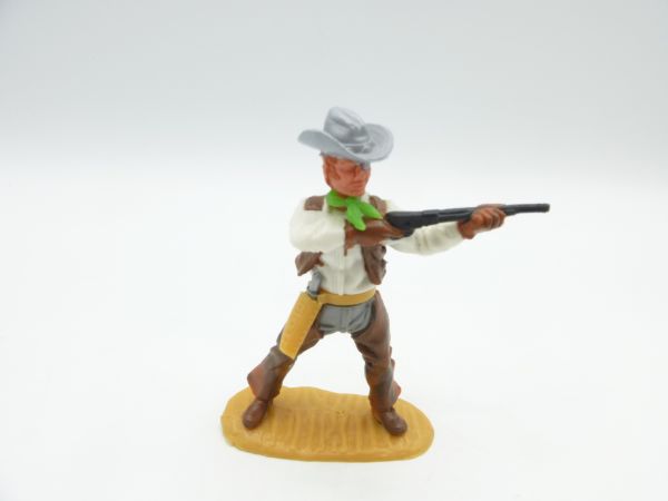 Timpo Toys Cowboy 4. Version stehend schießend - tolle seltene Chaps/Hose