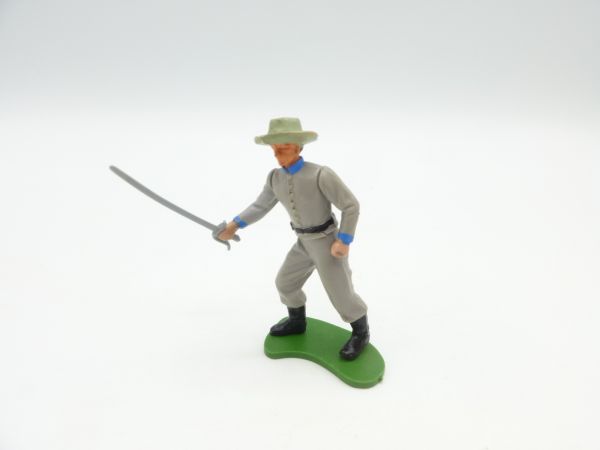 Britains Swoppets Confederate Army soldier, officer attacking with sabre