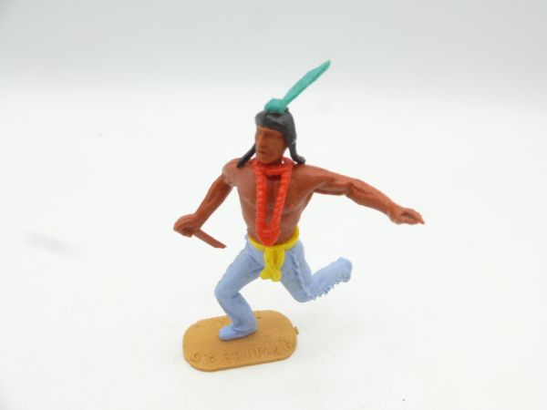 Timpo Toys Indianer 2. Version laufend mit Messer