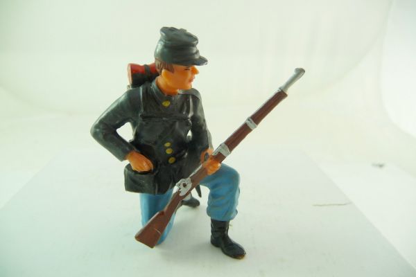 Elastolin 7 cm Union Army soldier kneeling loading, No. 9177 - very good condition