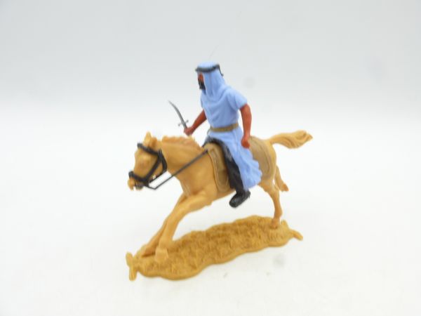 Timpo Toys Arab horseman light blue with scimitar