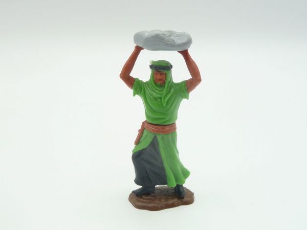 Timpo Toys Arab standing, stone thrower without beard, green/green