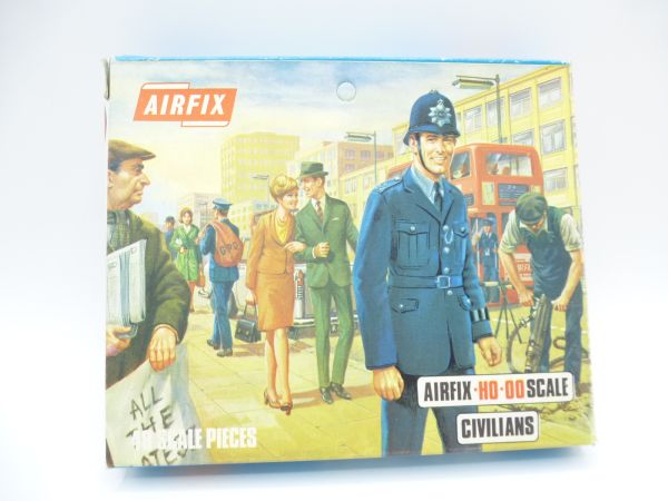 Airfix 1:72 Civilians, No. S6 89 - orig. packaging (Blue Box), on cast