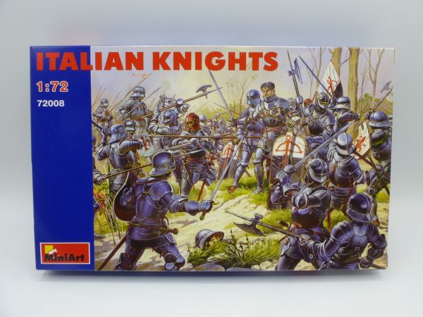 MiniArt 1:72 Italian Knights XV Century, Nr. 72008 - OVP, Teile am Guss