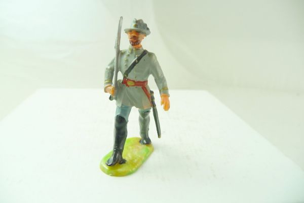 Elastolin 4 cm Confederate Army: officer marching, No. 9180 - rare colour
