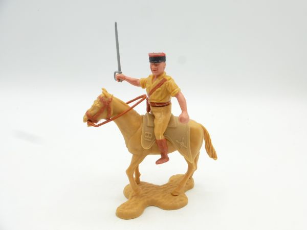 Timpo Toys FL-Offizier auf seltenem gehend Pferd, beige