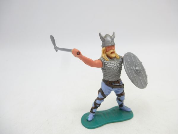 Timpo Toys Viking standing with battle axe + silver shield