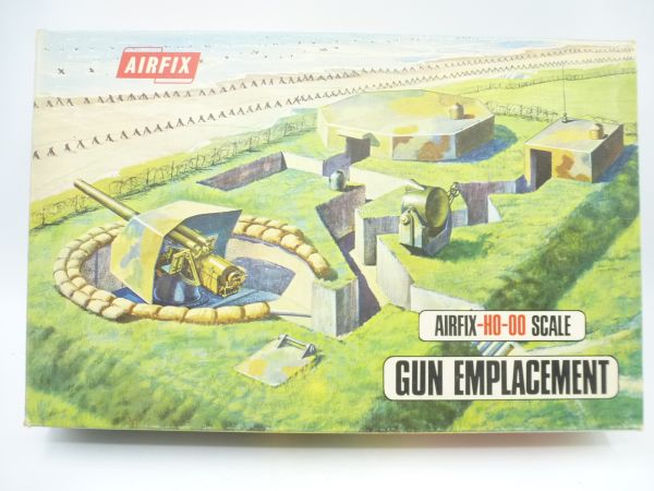 Airfix 1:72 Gun Emplacement (Snap together Model) - orig. packaging, complete