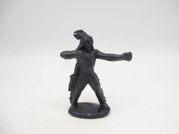 DDR Figur Indianer (Rohling), Bogenschütze, schwarz - ohne Bogen