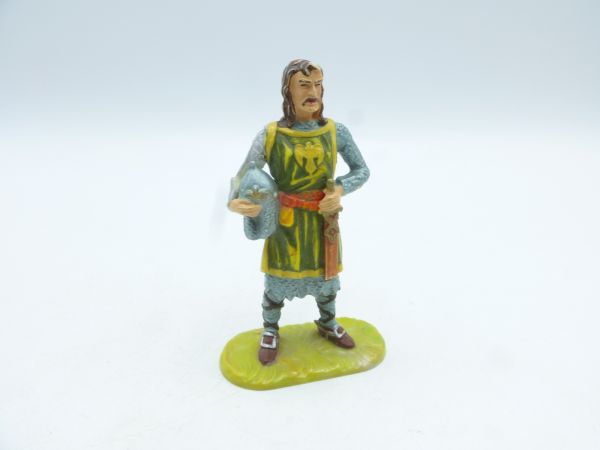 Elastolin 7 cm (damaged) Knight Gawain, painting 2 - only sword tip missing