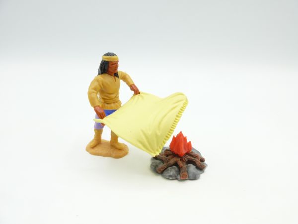 Timpo Toys Apache mit Rauchzeichen, inkl. Lagerfeuer