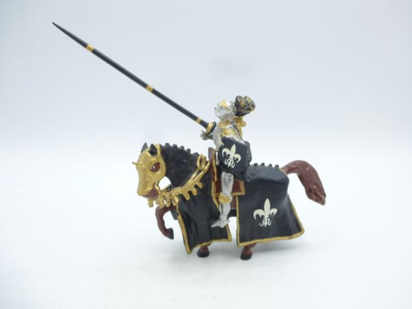 Tournament knight with lance (black) - great figure, German manufacturer