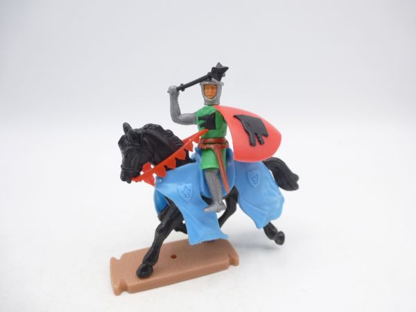 Plasty Wolf knight riding with mace + shield